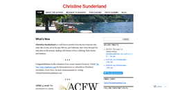 Desktop Screenshot of christinesunderland.com